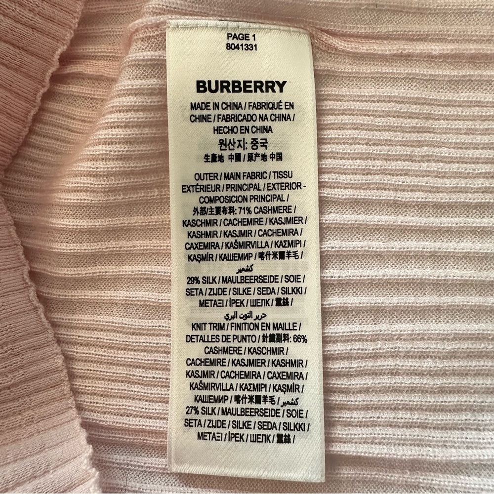 Burberry Veda Light Pink Roundneck Knit Tank Top - Picture 6 of 8